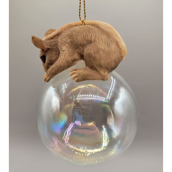 Charming Tails Mackenzie Blowing Bubble Christmas Ornament Retired 87/191 Signed - Picture 5 of 8